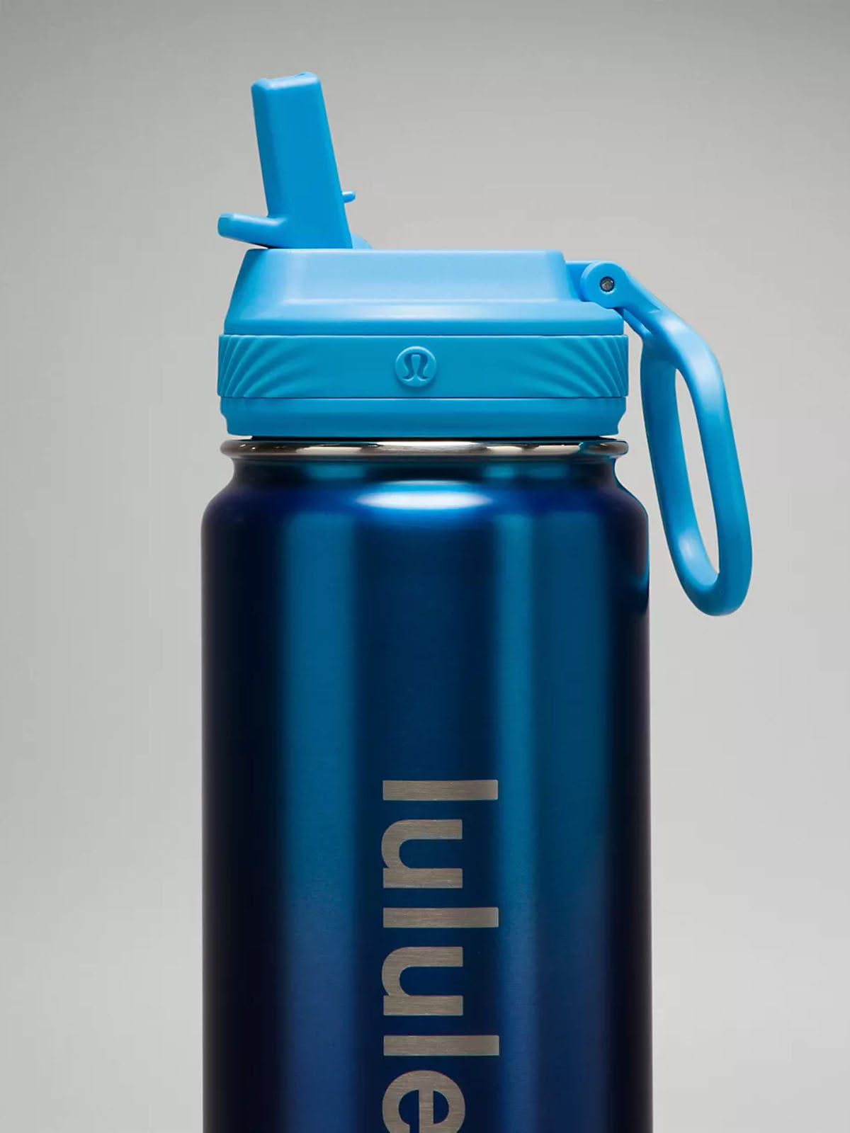 Back to Life Sport Bottle 24oz Straw Lid - Blue/Black 