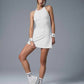 Alosoft Backspin Dress - White (sizes to be adjusted)