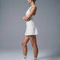 Alosoft Backspin Dress - White (sizes to be adjusted)