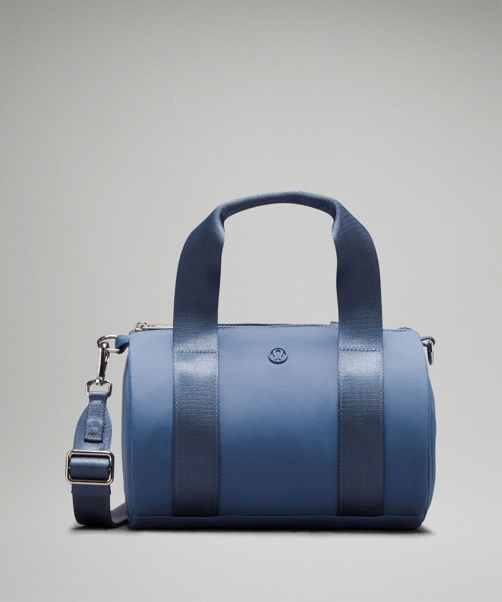 Knit Nylon Mini Barrel Duffle Bag 5L - Oasis Blue