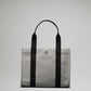 Two-Tone Canvas Tote Bag 10L - Anchor/Light Ivory/Black