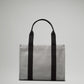 Two-Tone Canvas Tote Bag 10L - Anchor/Light Ivory/Black