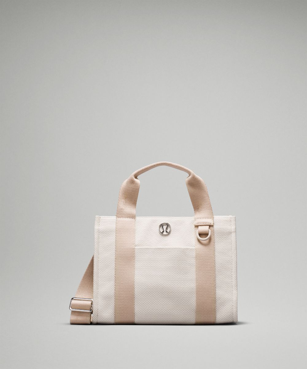 Two-Tone Canvas Tote Bag Mini 4.5L - Mojave Tan/Light Ivory