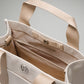 Two-Tone Canvas Tote Bag Mini 4.5L - Mojave Tan/Light Ivory