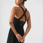 Alosoft Backspin Dress - Black( sizes can be adjusted=)