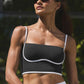 Airbrush Streamlined Bra Tank - Black/White